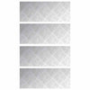 Portaan askelma 4 kpl 50 x 20 cm Hopea Alumiini Suorakaide