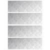 Portaan askelma 4 kpl 60 x 20 cm Hopea Alumiini Suorakaide