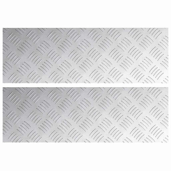Portaan askelma 2 kpl 60 x 20 cm Hopea Alumiini Suorakaide