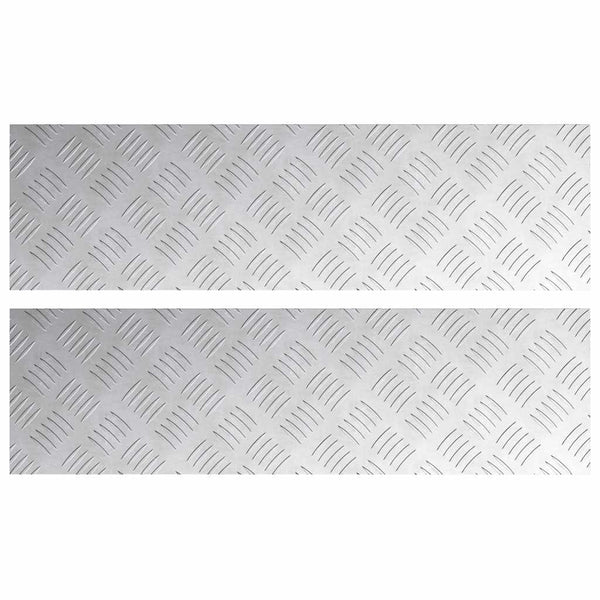 Portaan askelma 2 kpl 70 x 20 cm Hopea Alumiini Suorakaide