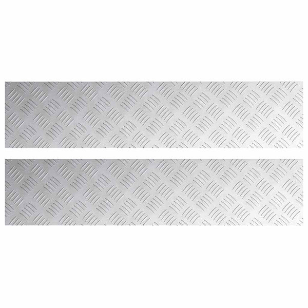 Portaan askelma 2 kpl 90 x 20 cm Hopea Alumiini Suorakaide