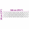Portaan askelma 4 kpl 100 x 20 cm Hopea Alumiini Suorakaide