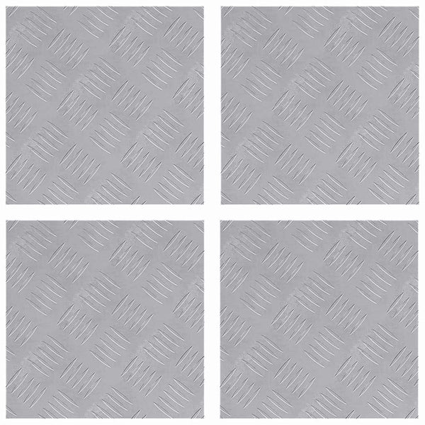 Portaan askelma 4 kpl 30 x 30 cm Hopea Alumiini Neliö