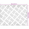 Portaan askelma 2 kpl 40 x 30 cm Hopea Alumiini Suorakaide