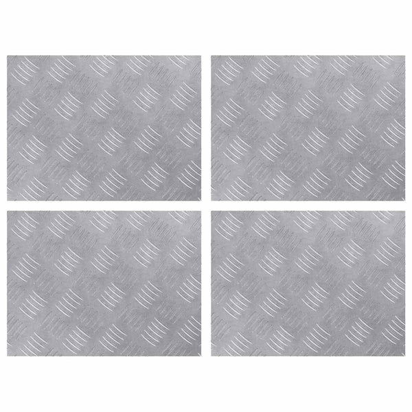 Portaan askelma 4 kpl 40 x 30 cm Hopea Alumiini Suorakaide