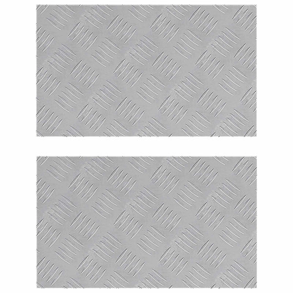 Portaan askelma 2 kpl 50 x 30 cm Hopea Alumiini Suorakaide