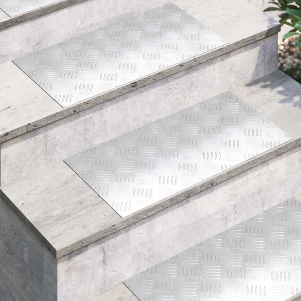 Portaan askelma 2 kpl 60 x 30 cm Hopea Alumiini Suorakaide