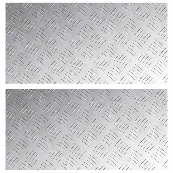 Portaan askelma 2 kpl 60 x 30 cm Hopea Alumiini Suorakaide