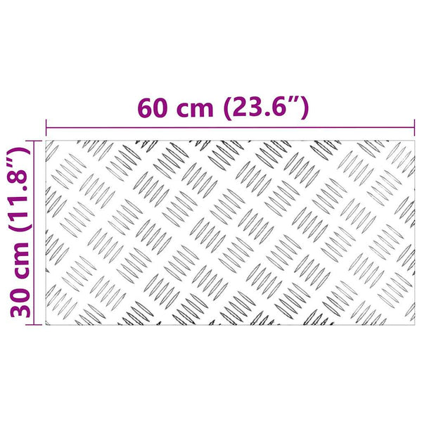 Portaan askelma 2 kpl 60 x 30 cm Hopea Alumiini Suorakaide