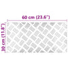 Portaan askelma 4 kpl 60 x 30 cm Hopea Alumiini Suorakaide