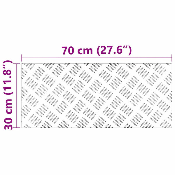 Portaan askelma 2 kpl 70 x 30 cm Hopea Alumiini Suorakaide