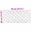 Portaan askelma 4 kpl 70 x 30 cm Hopea Alumiini Suorakaide