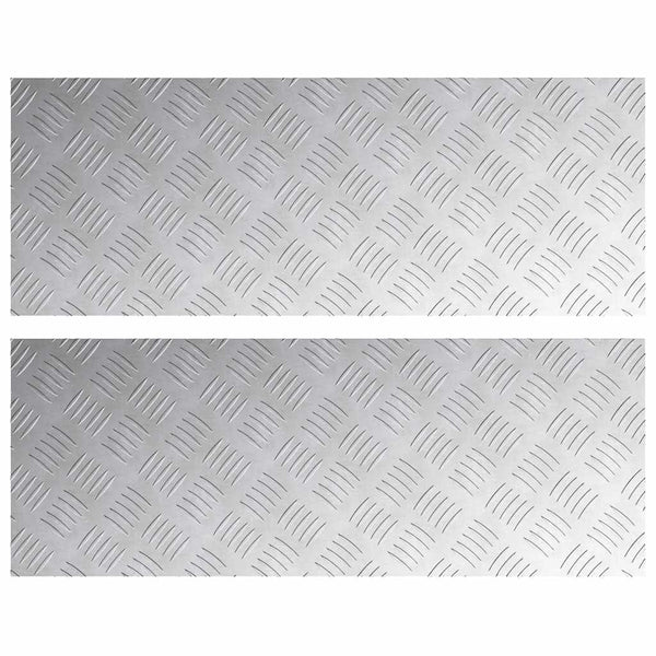 Portaan askelma 2 kpl 80 x 30 cm Hopea Alumiini Suorakaide