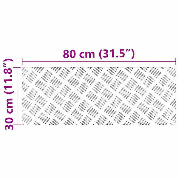 Portaan askelma 2 kpl 80 x 30 cm Hopea Alumiini Suorakaide