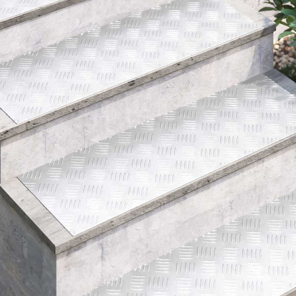 Portaan askelma 4 kpl 90 x 30 cm Hopea Alumiini Suorakaide