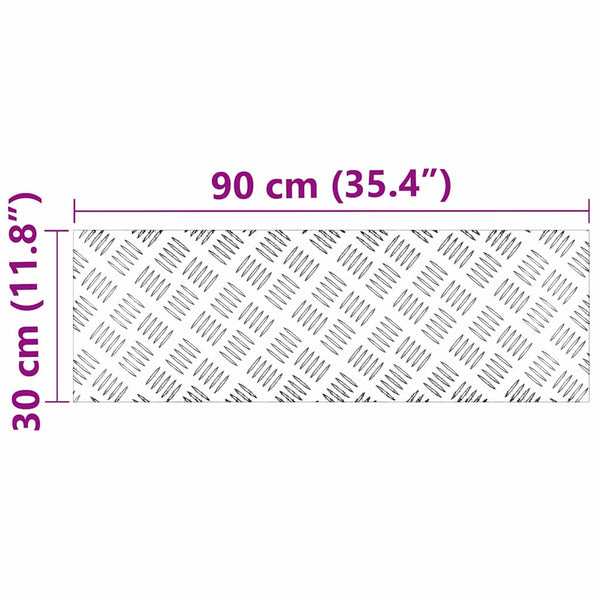 Portaan askelma 4 kpl 90 x 30 cm Hopea Alumiini Suorakaide
