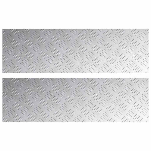 Portaan askelma 2 kpl 100 x 30 cm Hopea Alumiini Suorakaide