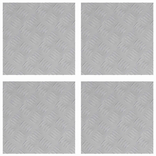 Portaan askelma 4 kpl 40 x 40 cm Hopea Alumiini Neliö