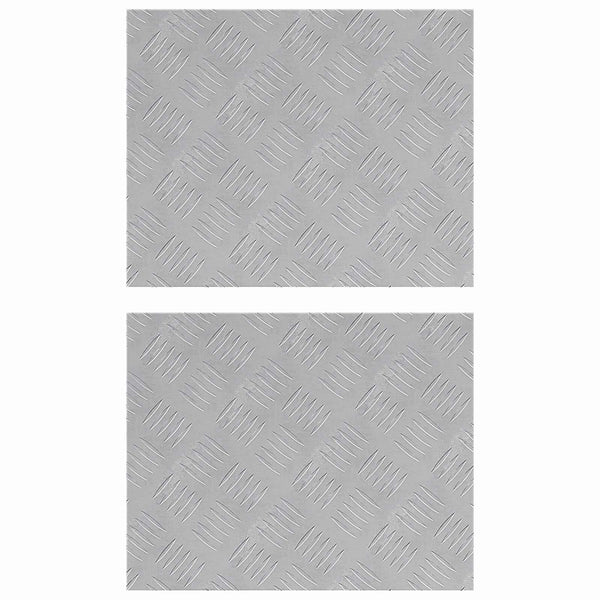 Portaan askelma 2 kpl 50 x 40 cm Hopea Alumiini Suorakaide