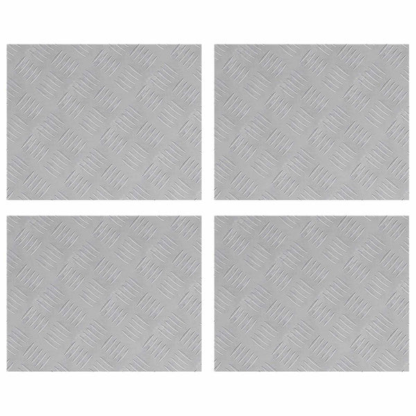 Portaan askelma 4 kpl 50 x 40 cm Hopea Alumiini Suorakaide