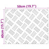 Portaan askelma 4 kpl 50 x 40 cm Hopea Alumiini Suorakaide