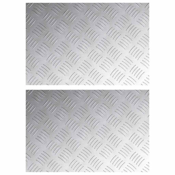 Portaan askelma 2 kpl 60 x 40 cm Hopea Alumiini Suorakaide