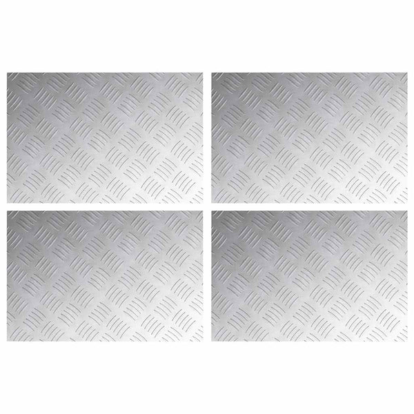 Portaan askelma 4 kpl 60 x 40 cm Hopea Alumiini Suorakaide