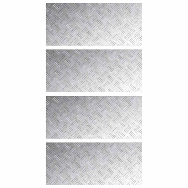 Portaan askelma 4 kpl 90 x 40 cm Hopea Alumiini Suorakaide