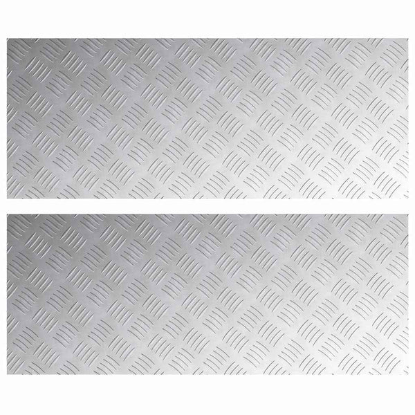 Portaan askelma 2 kpl 100 x 40 cm Hopea Alumiini Suorakaide