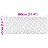 Portaan askelma 2 kpl 100 x 40 cm Hopea Alumiini Suorakaide