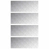 Portaan askelma 4 kpl 100 x 40 cm Hopea Alumiini Suorakaide