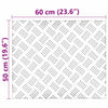 Portaan askelma 2 kpl 60 x 50 cm Hopea Alumiini Suorakaide