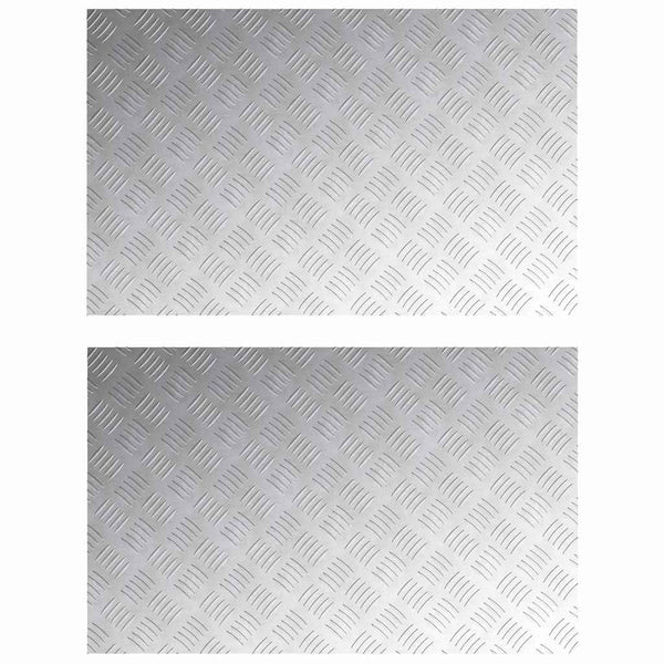 Portaan askelma 2 kpl 80 x 50 cm Hopea Alumiini Suorakaide