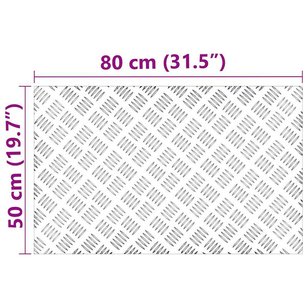 Portaan askelma 2 kpl 80 x 50 cm Hopea Alumiini Suorakaide