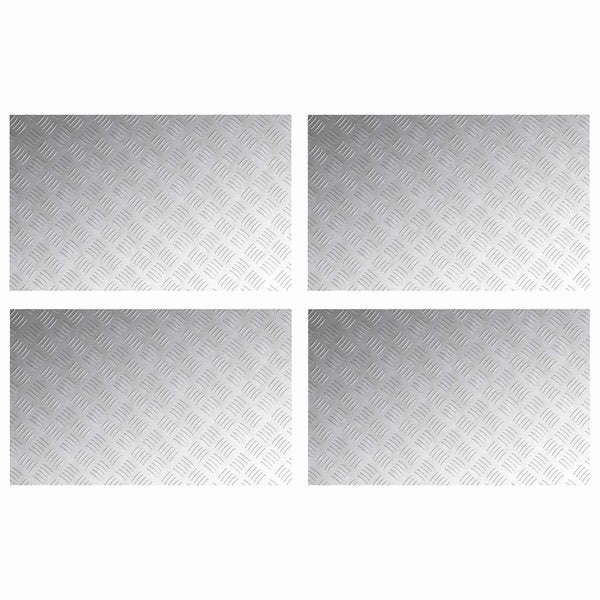 Portaan askelma 4 kpl 80 x 50 cm Hopea Alumiini Suorakaide
