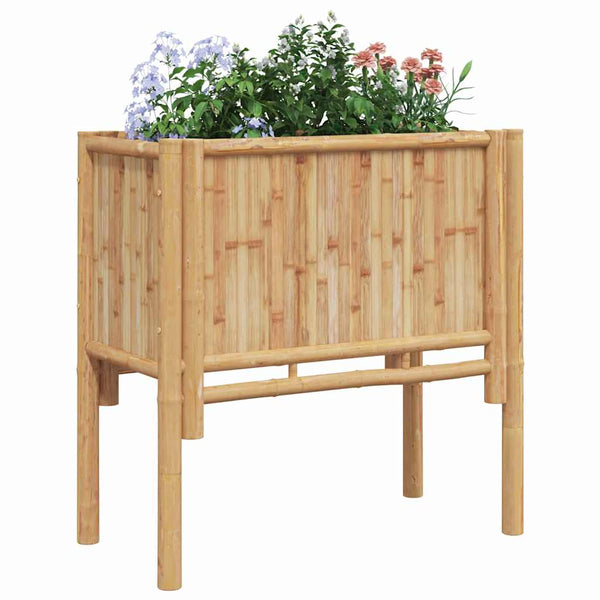 Korotettu penkki Ruskea 70 x 35 x 70 cm Bambu