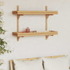 Seinähylly Seinäkiinnitettävä Ruskea 75 x 26 x 60 cm Bambu