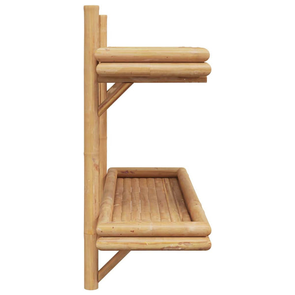 Seinähylly Seinäkiinnitettävä Ruskea 75 x 26 x 60 cm Bambu