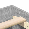 Sängyn runko Harmaa sonoma 4FT Small Double Tekninen puu