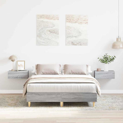 Sängyn runko Harmaa sonoma 4FT Small Double Tekninen puu