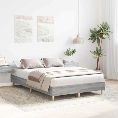 Sängyn runko Harmaa sonoma 4FT Small Double Tekninen puu