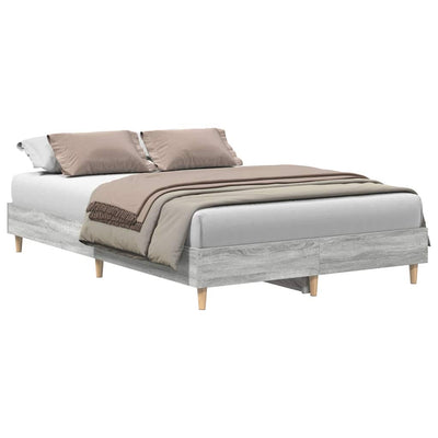 Sängyn runko Harmaa sonoma 4FT Small Double Tekninen puu