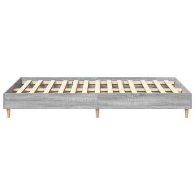 Sängyn runko Harmaa sonoma 4FT Small Double Tekninen puu