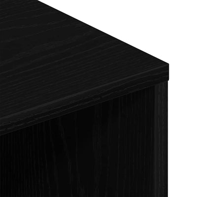 TV-kaappi Musta tammi 120x40x40 cm tekninen puu