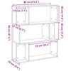 Kirjahylly Musta tammi 80x24x96 cm Engineered Wood
