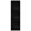 Musta kirjahylly Anasztaszia 36x30x114cm (tammi, puinen)