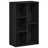 Kirjahylly Musta tammi 50x25x80 cm Engineered Wood
