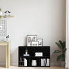 Kirjahylly Musta tammi 50x25x80 cm Engineered Wood