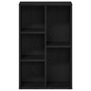 Kirjahylly Musta tammi 50x25x80 cm Engineered Wood