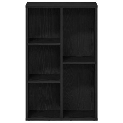 Kirjahylly Musta tammi 50x25x80 cm Engineered Wood